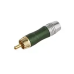 Штекер RCA, кабельний gold, зелений, SoundProf Line Штекер RCA, кабельний gold, зелений, SoundProf Line