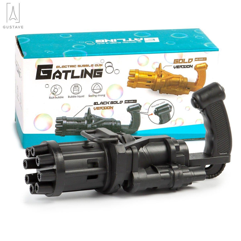 Пулемет автомат генератор мильних бульбашок пістолет Bubble gun Gatling