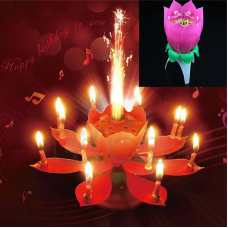 Свічка для торта FLOWER музикальна 13см