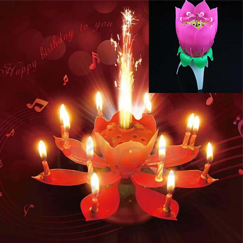 Свічка для торта FLOWER музикальна 13см Свічка для торта FLOWER музикальна 13см