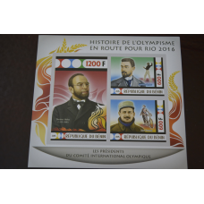 Бенін. Спорт. Блок. Личнисти 2014 (А-16)