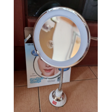 Складне косметичне дзеркало для макіяжу кругле 10X My Fold Away Mirror з LED (JG-788)