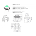 Мікрокнопка Daier TSL-012, OFF-ON, 4pin, червона Мікрокнопка Daier TSL-012, OFF-ON, 4pin, червона