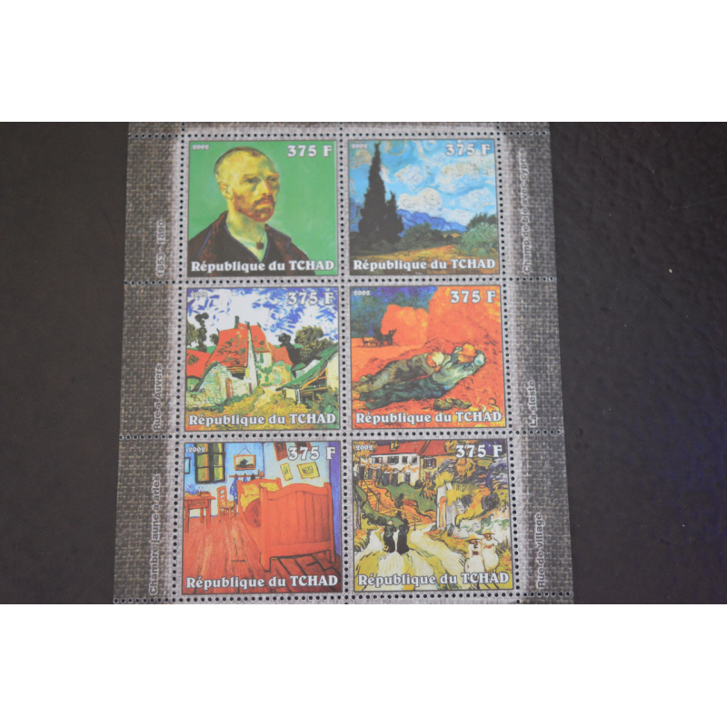 Чад. Искуство. Личности. Блок. 2002 рік (В-8) Чад. Искуство. Личности. Блок. 2002 рік (В-8)