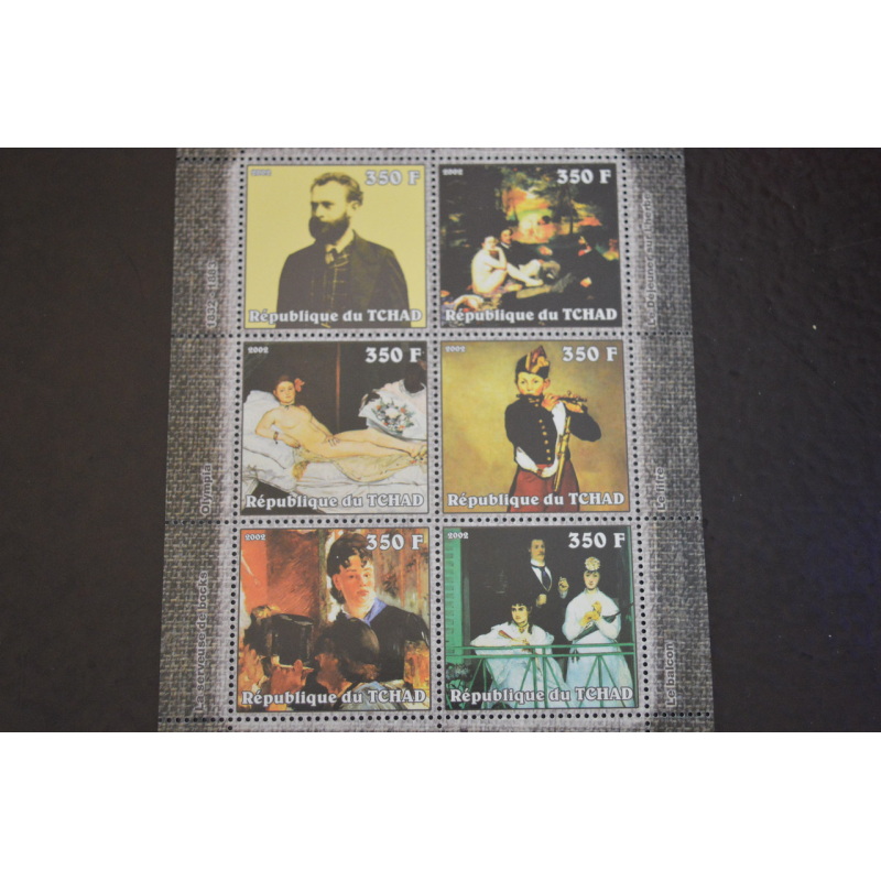Чад. Искуство. Личности. Блок. 2002 рік (В-8) Чад. Искуство. Личности. Блок. 2002 рік (В-8)