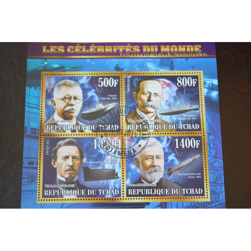 Чад. История. Личности. Блок. 2015 рік (Б-4) Чад. История. Личности. Блок. 2015 рік (Б-4)