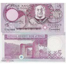 Товар закінчився Тонга 5 паанга 1995 г  UNC