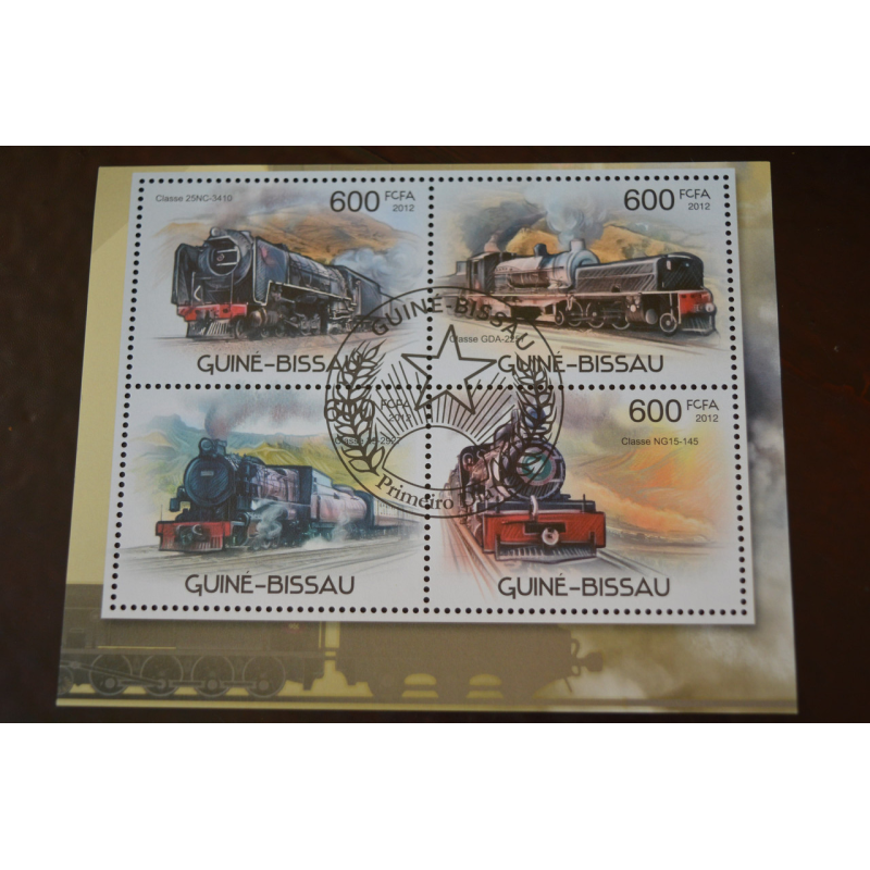 Гвинея.  Транспорт. Личности. Блок. 2012 рік (Б-9)