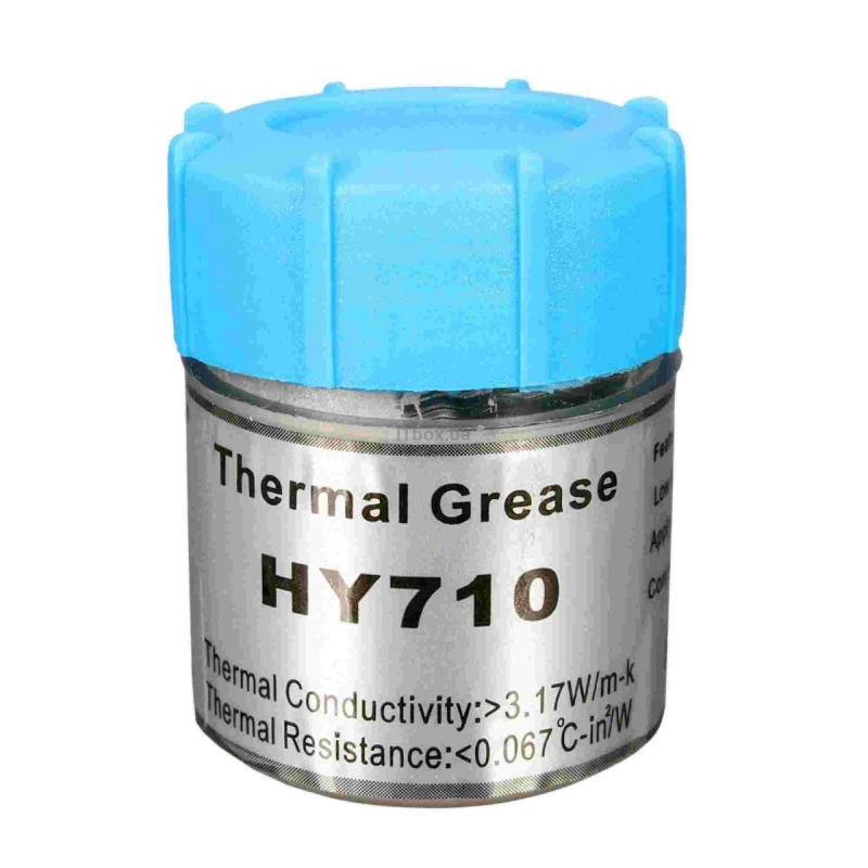 Термопаста HY710, срібляста, 10 грамів, банка, Halnziye