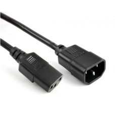 Кабель питания  PC-monitor 1.8m, 0.75mm, 3pin, IEC C13-C14, OEM Q250