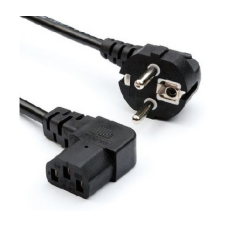 Кабель живлення Schuko кутовий PC-186A CEE7/7-C13, 1.2M, 0.75 mm, євровилка під 90 градусів, OEM Q25/300