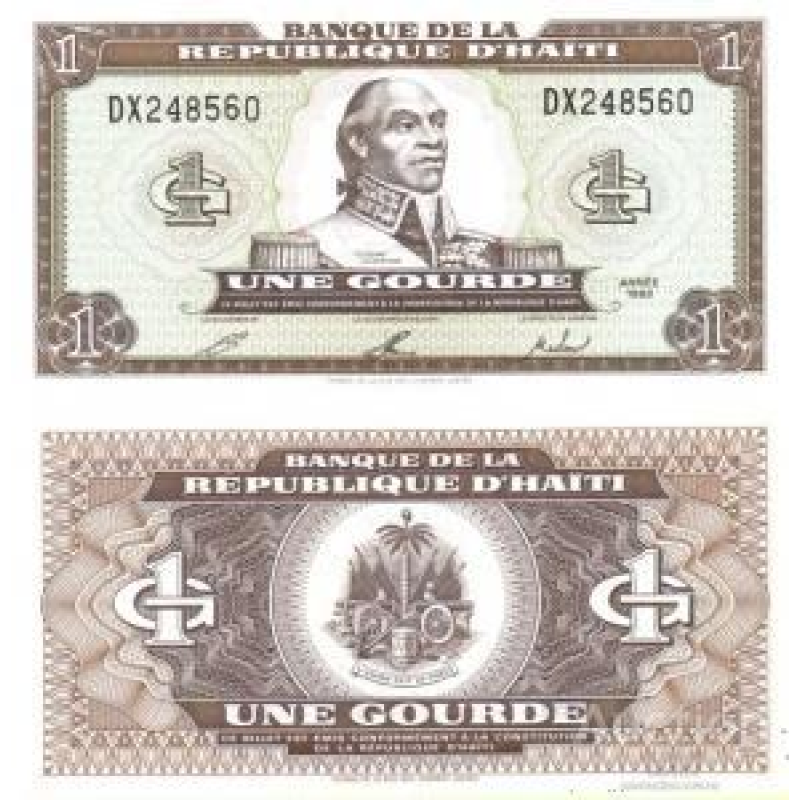 Haiti Гаїті - 1 Gourde 1993 P. 259a UNC