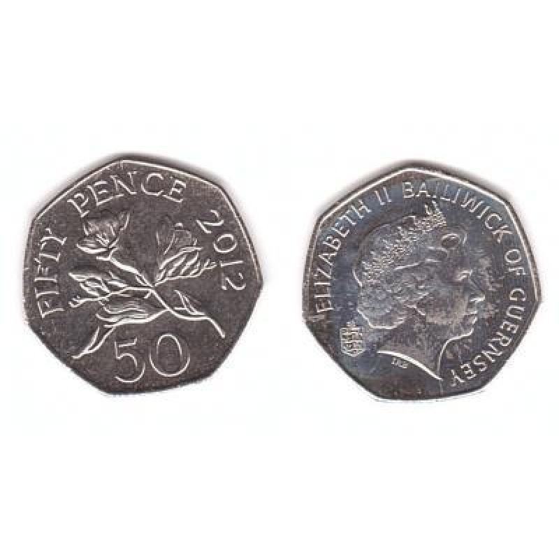 Guernsey Гернси 50 Pence 2012 aUNC / UNC Guernsey Гернси 50 Pence 2012 aUNC / UNC