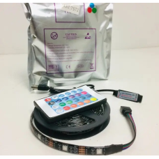 Різнокольорова світлодіодна стрічка RGB MOD-5050/ART 7572 комплект 2 метри з пультом керування