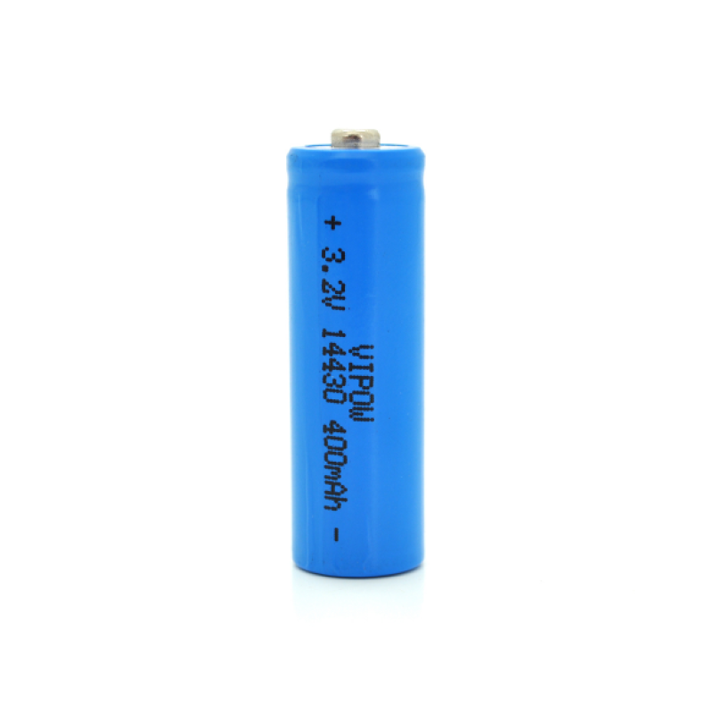 Литий-железо-фосфатный аккумулятор 14430 Lifepo4 Vipow IFR14430 TipTop, 400mAh, 3.2V, Blue Q50/500 Литий-железо-фосфатный аккумулятор 14430 Lifepo4 Vipow IFR14430 TipTop, 400mAh, 3.2V, Blue Q50/500