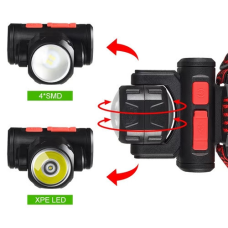 Світлодіодний акумуляторний налобний ліхтар BL 2001 XPE LED + 4SMD
