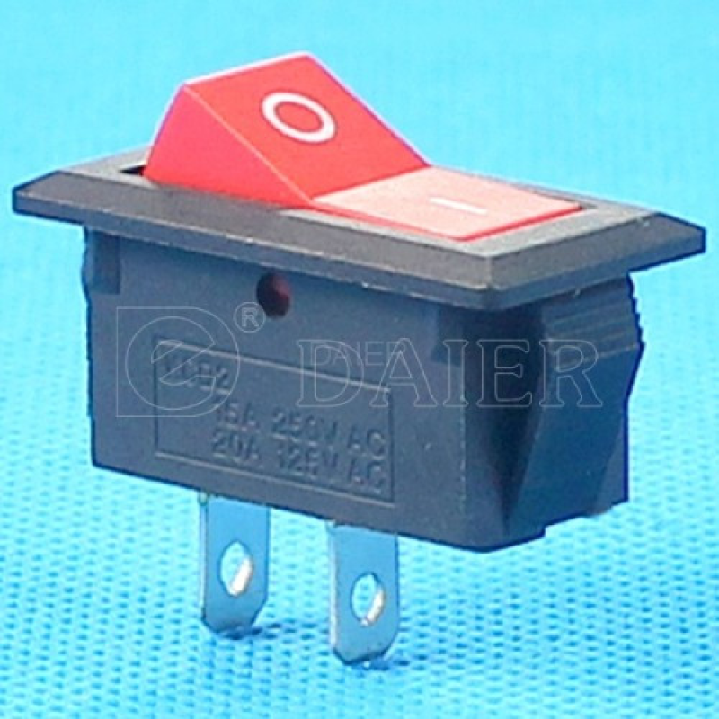 Перемикач Daier KCD3-8-101 RD, ON-OFF, 2pin, 15A 250VAC Перемикач Daier KCD3-8-101 RD, ON-OFF, 2pin, 15A 250VAC