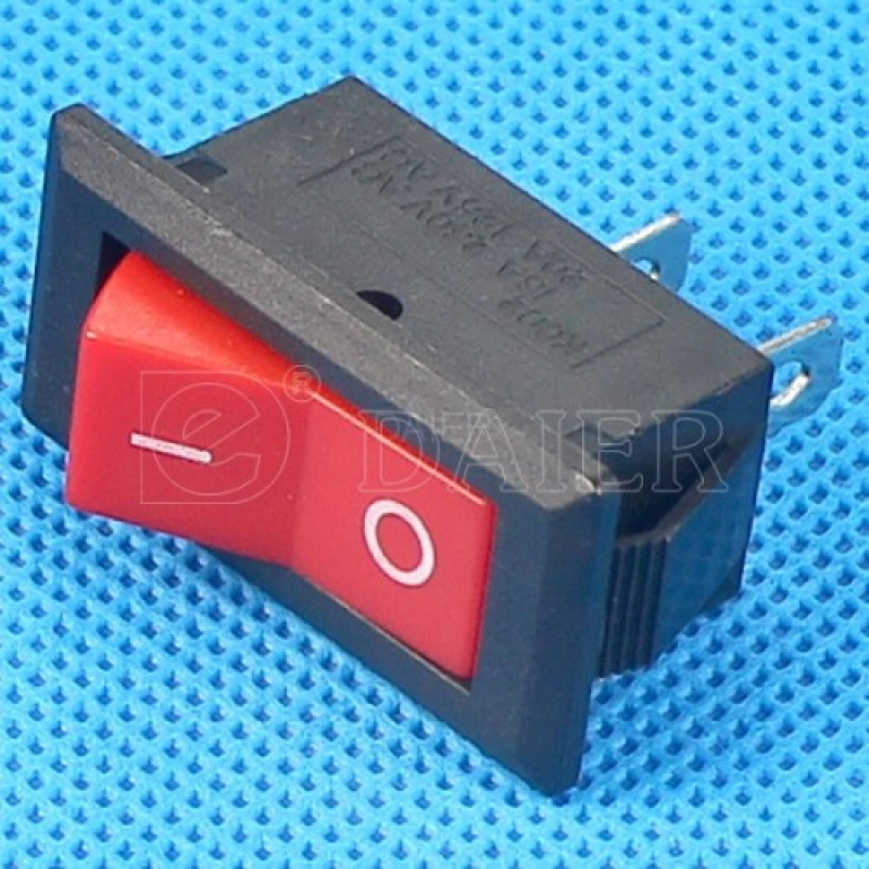 Перемикач Daier KCD3-101 RD, ON-OFF, 2pin Перемикач Daier KCD3-101 RD, ON-OFF, 2pin