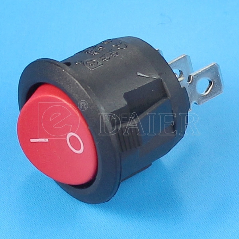 Перемикач Daier KCD1-5-102 RD, ON-ON, 3pin, 6A 250VAC, червоний Перемикач Daier KCD1-5-102 RD, ON-ON, 3pin, 6A 250VAC, червоний