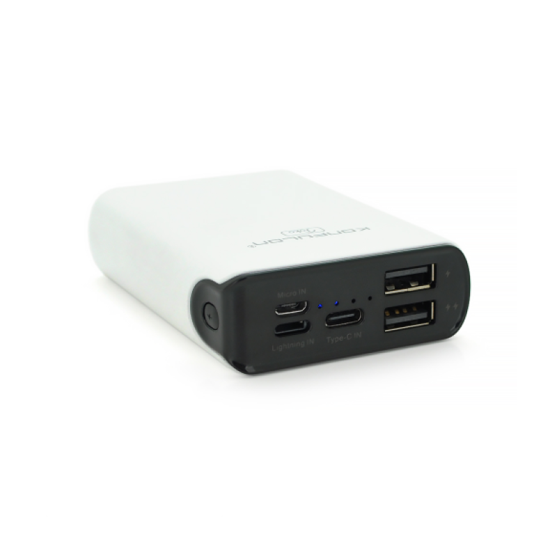 Power bank Konfulon A6 mini, 10000mAh, 2.1A, White/Black, Blister Power bank Konfulon A6 mini, 10000mAh, 2.1A, White/Black, Blister