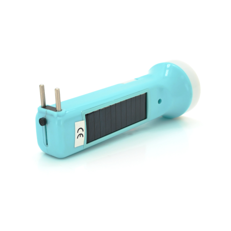 Фонарик ручной LH-910+Solar, 1+1 режим, встроенный аккум, 220B, Blister