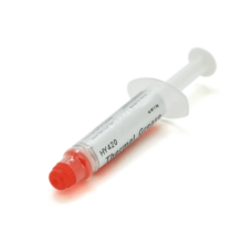 Паста термопроводная HY-420 1g, шприц, White, >1,36W/m-K, <0.229°C-in²/W, -30°≈300°, Вязкость -1K cPs, OEM Q50