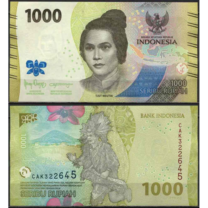 Індонезія 1000 рупій 2022г UNC P-162