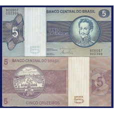 Бразилія 5 крузейро 1974г P-192с UNC