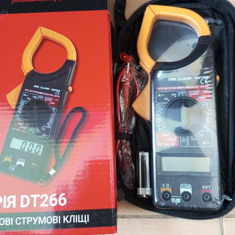 Кліщі струмовимірювальні ProFix DT266