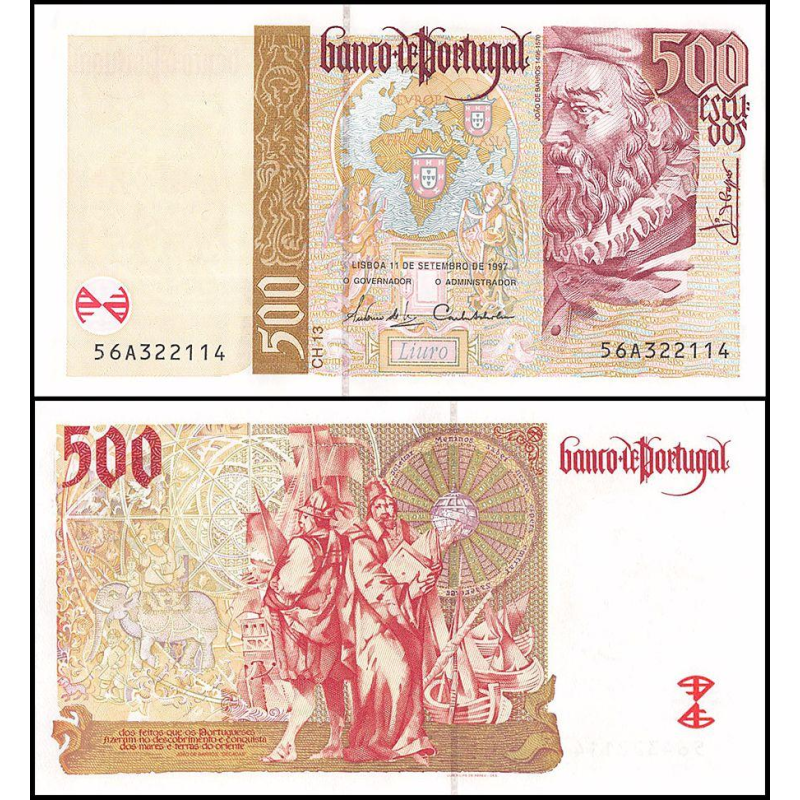 Португалія 500 ескудо 2000. UNC. P-187c Португалія 500 ескудо 2000. UNC. P-187c