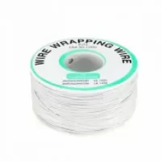 Дріт монтажний 1 жила (30AWG), білий, на котушці 250 м.