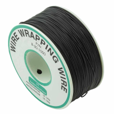Провод монтажный 1 жила (30AWG), черный, на катушке 250м.