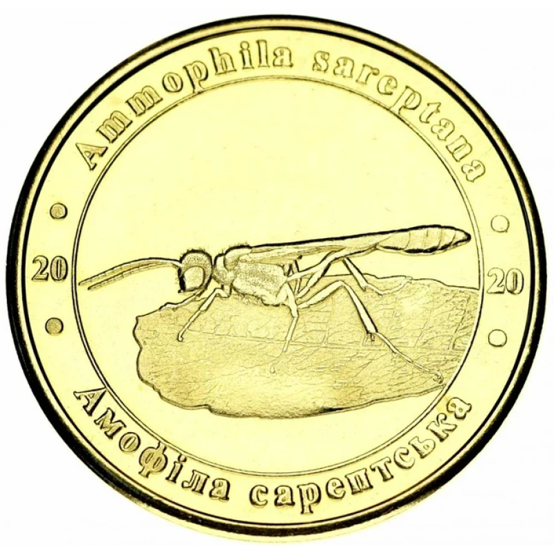 Україна 1 злодій 2020 Червона книга України Оса Амофіла UNC Україна 1 злодій 2020 Червона книга України Оса Амофіла UNC