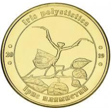 Україна 1 лихотник 2019 Червона книга України Небеснийол Ірис Iris polysticica UNC