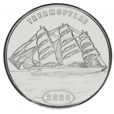 Острів Флорес 1 долар 2020 UNC Індонезія Корабель Вітрильник — Фермопіли
