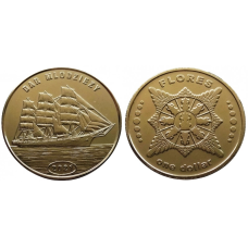 Острів Флорес 1 долар 2021 UNC Дар Молодідії