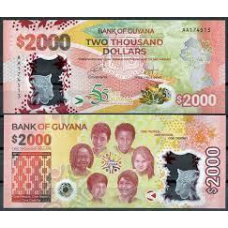 ГАЙАНА. 2000 доларів 2022 р. (P-new). “55 років Незалежності“. UNC!