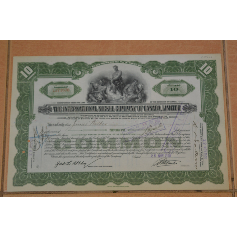 Акція. США. 1930 рік No71676 (Б-1)