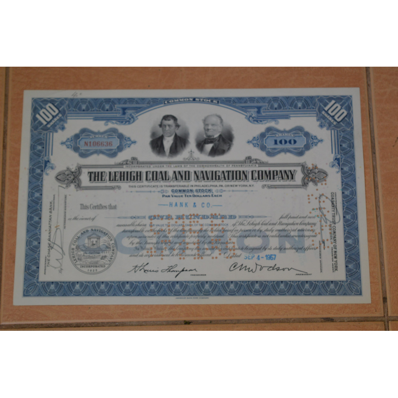 Акція. США. 1957 рік No6636 (Б-1)