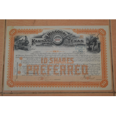 Акція. США. 1890 рік No10 (Б-1)