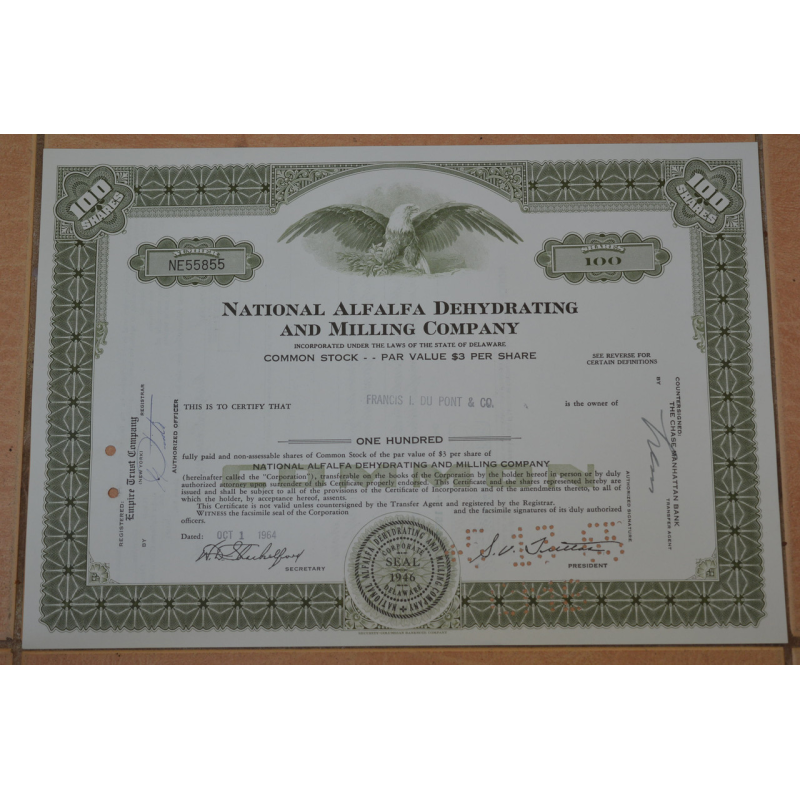Акція. США. 1964 рік No5855 (Б-1)