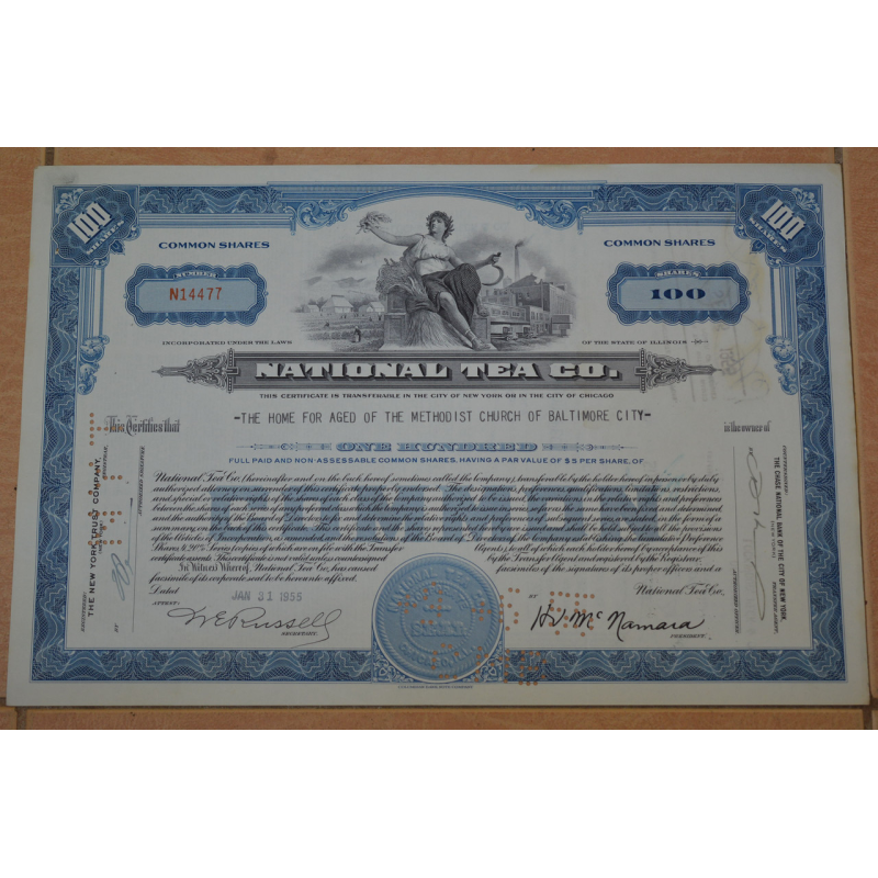 Акція. США. 1955 рік No4477 (Б-1)
