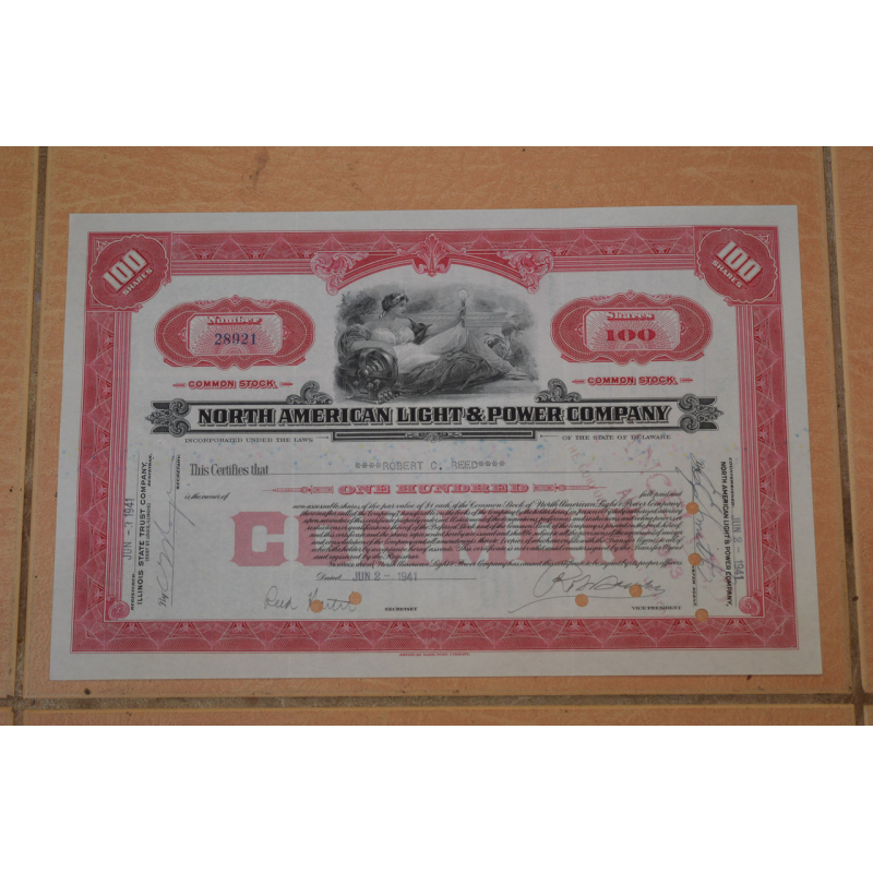 Акція. США. 1941 рік No8921 (Б-1)