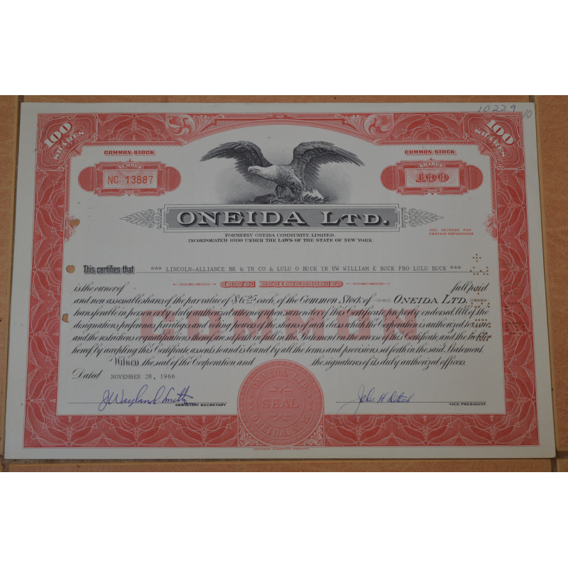 Акція. США. 1966 рік No3887 (Б-1)