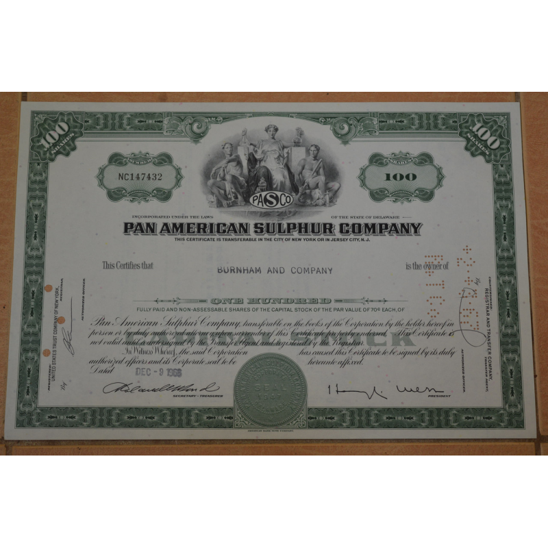 Акція. США. 1966 рік No7432 (Б-1)