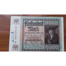 Германия, 5000 марок, 1922 г. 003879