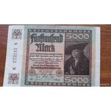 Германия, 5000 марок, 1922 г. 275213