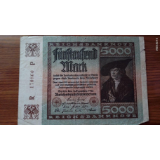 Германия, 5000 марок, 1922 г. 170860