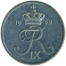 Монета 1 ере. 1969-1972 рік, Данія. Монета 1 ере. 1969-1972 рік, Данія.