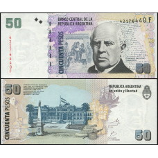 Gen 50 песо 2002-2016 р. Р-356 UNC